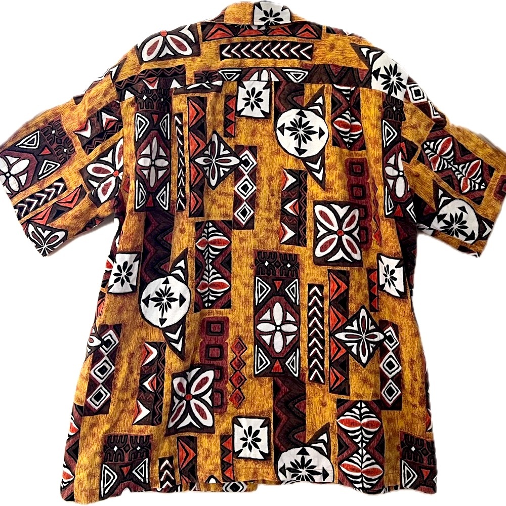 60s Vintage Tapa Aloha Shirt